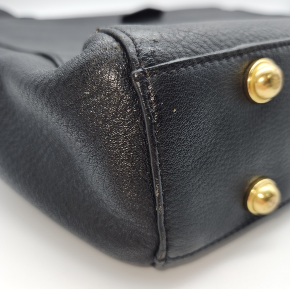 Brahmin Pebbled Leather Briefcase/Laptop Bag Black - Picture 8 of 12